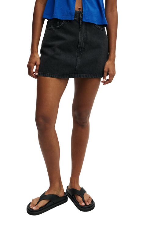 Women's Black Jean & Denim Skirts | Nordstrom