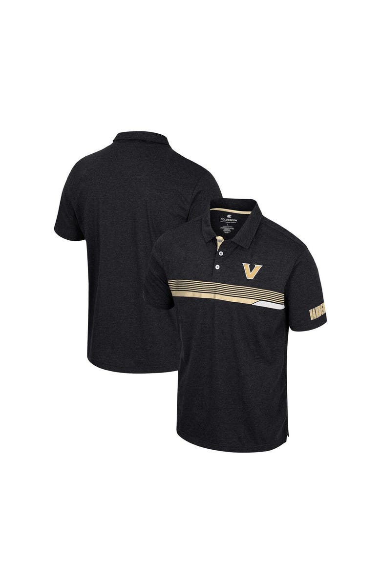 COLOSSEUM Men's Colosseum  Black Vanderbilt Commodores No Problemo Polo, Alternate, color, Black