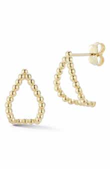 Ember Fine Jewelry Beaded Curved Stud Earrings