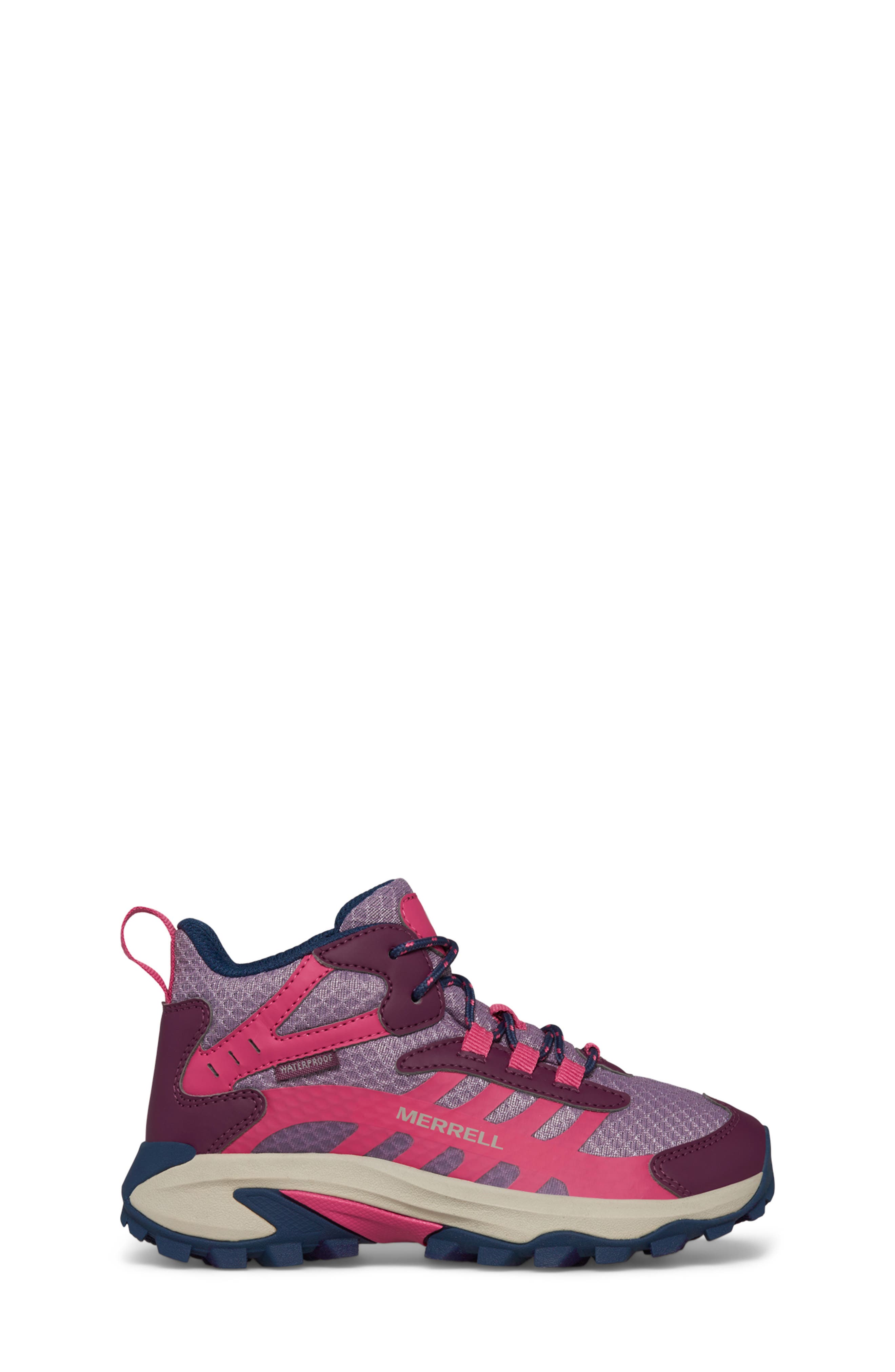 Moab Speed 2 Mid Gore-Tex® Sneaker, Alternate, color, BERRY/NAVY