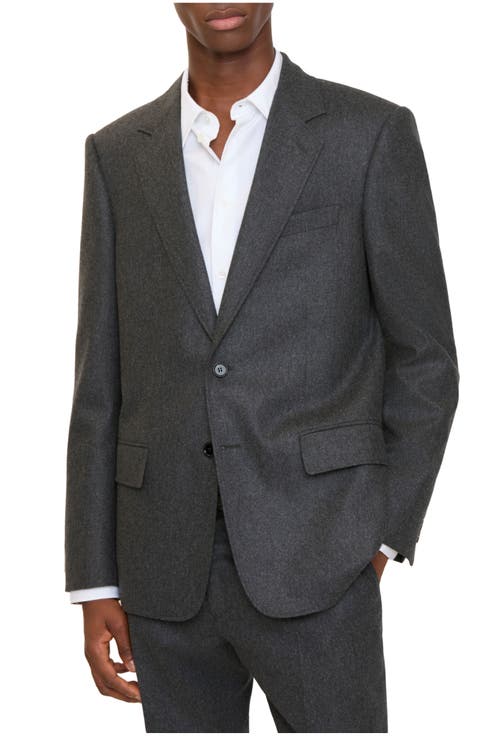 Wool Flannel Tailored Jacket