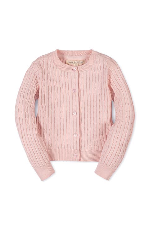 Kids' Organic Classic Cable Cardigan Sweater (Little Kid and Big Kid)