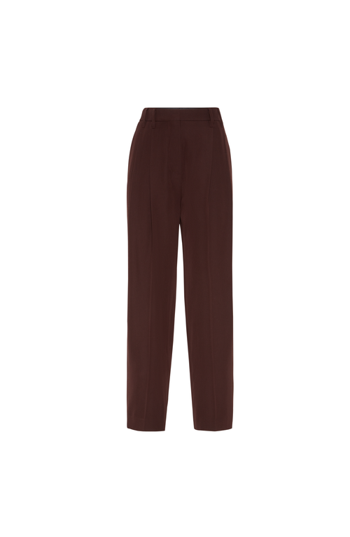 Brunello Cucinelli Pleated-details Trousers In Brown