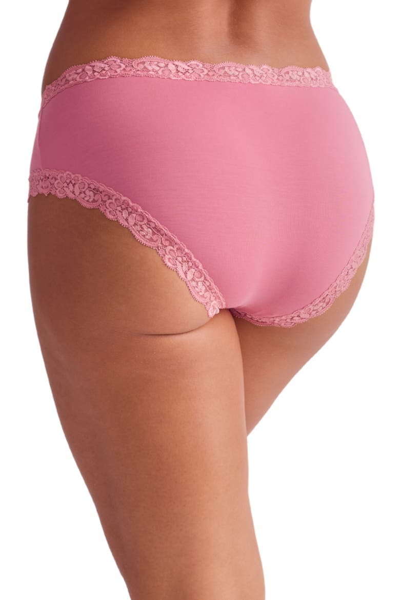 Iconic High Waist Boyshorts, Alternate, color, LIPSTICK