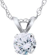 Bliss Diamond VS 3/8ct Diamond Solitaire Pendant 14K Gold