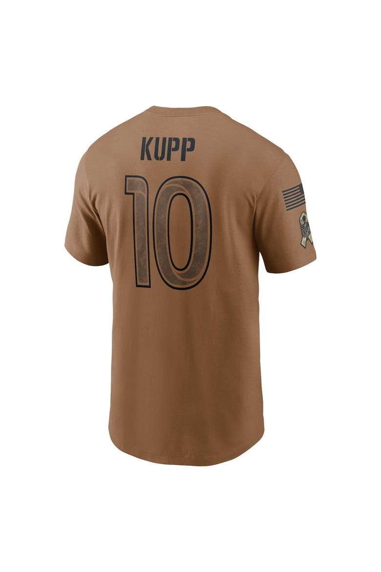 Men's Nike Cooper Kupp Brown Los Angeles Rams 2023 Salute To Service Name & Number T-Shirt, Alternate, color, Brown