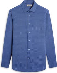 Bugatchi James OoohCotton® Diamond Check Button-Up Shirt