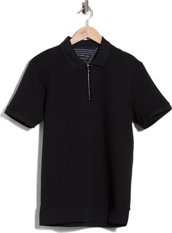 ジプソフィア　Flower　Polo　BLACK DENIM AND FLOWER Quarter Zip Knit Polo | Nordstromrack