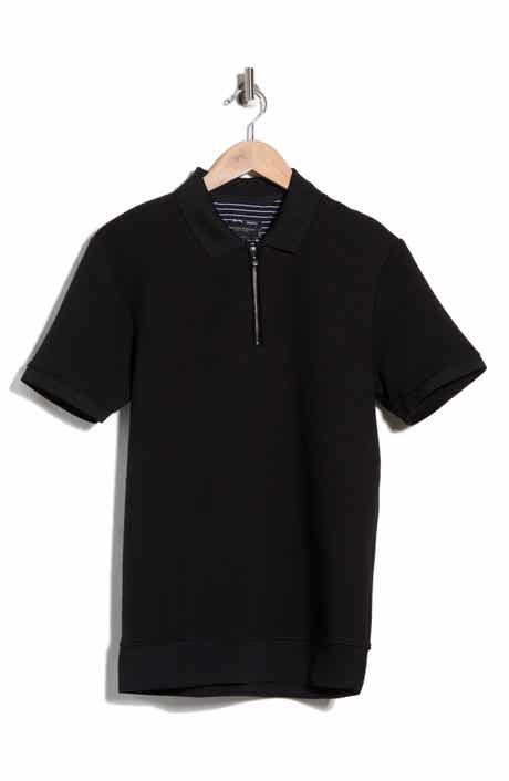 DENIM AND FLOWER Quarter Zip Knit Polo