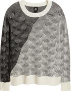 Bobeau Colorblock Scoop Neck Sweater