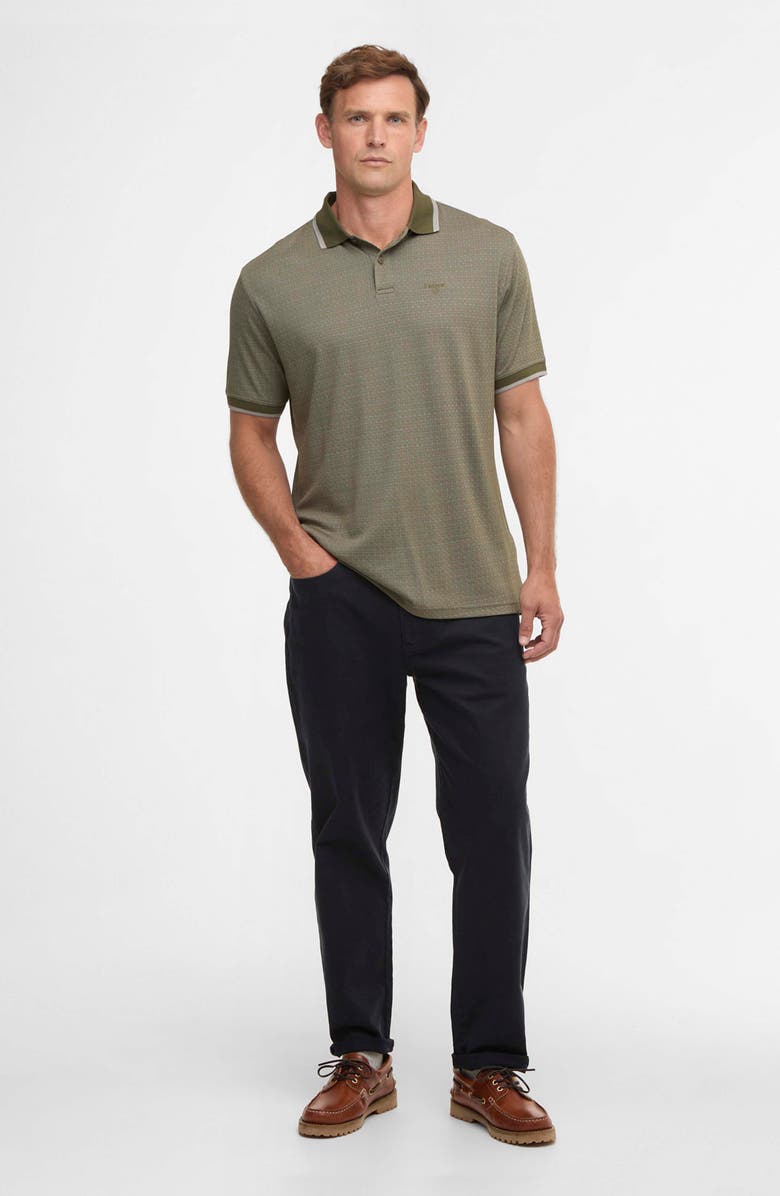 Barbour Weston Texture Polo, Alternate, color, Mid Olive