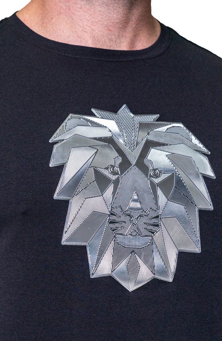 Maceoo Modern Lion Logo Graphic Tee, Alternate, color,