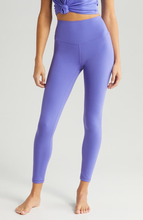 Zella Studio Luxe High Waist 7/8 Leggings In Blue