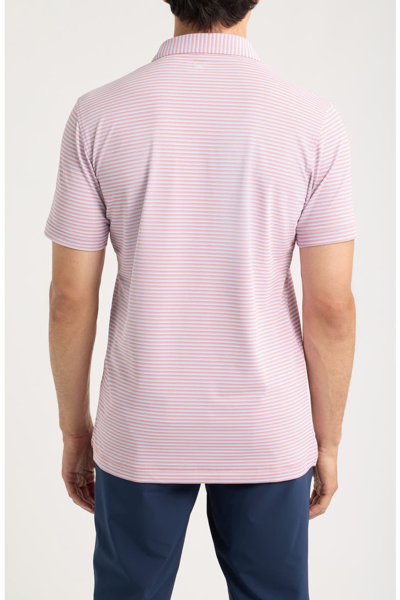 Tempo Stripe Crown Crafted Performance Jersey Golf Polo, Alternate, color, MELROSE PINK