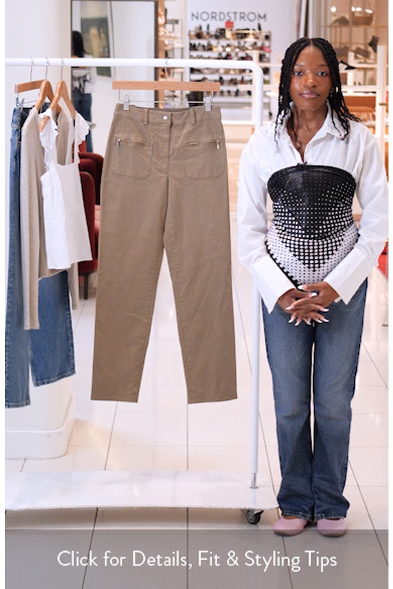 Emmy Stretch Cotton Twill Ankle Pants video