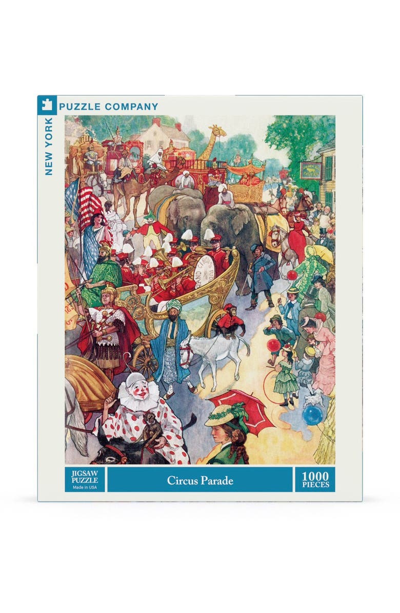 NEW YORK PUZZLE COMPANY Circus Parade 1000 Piece Puzzle, Main, color, NO COLOR