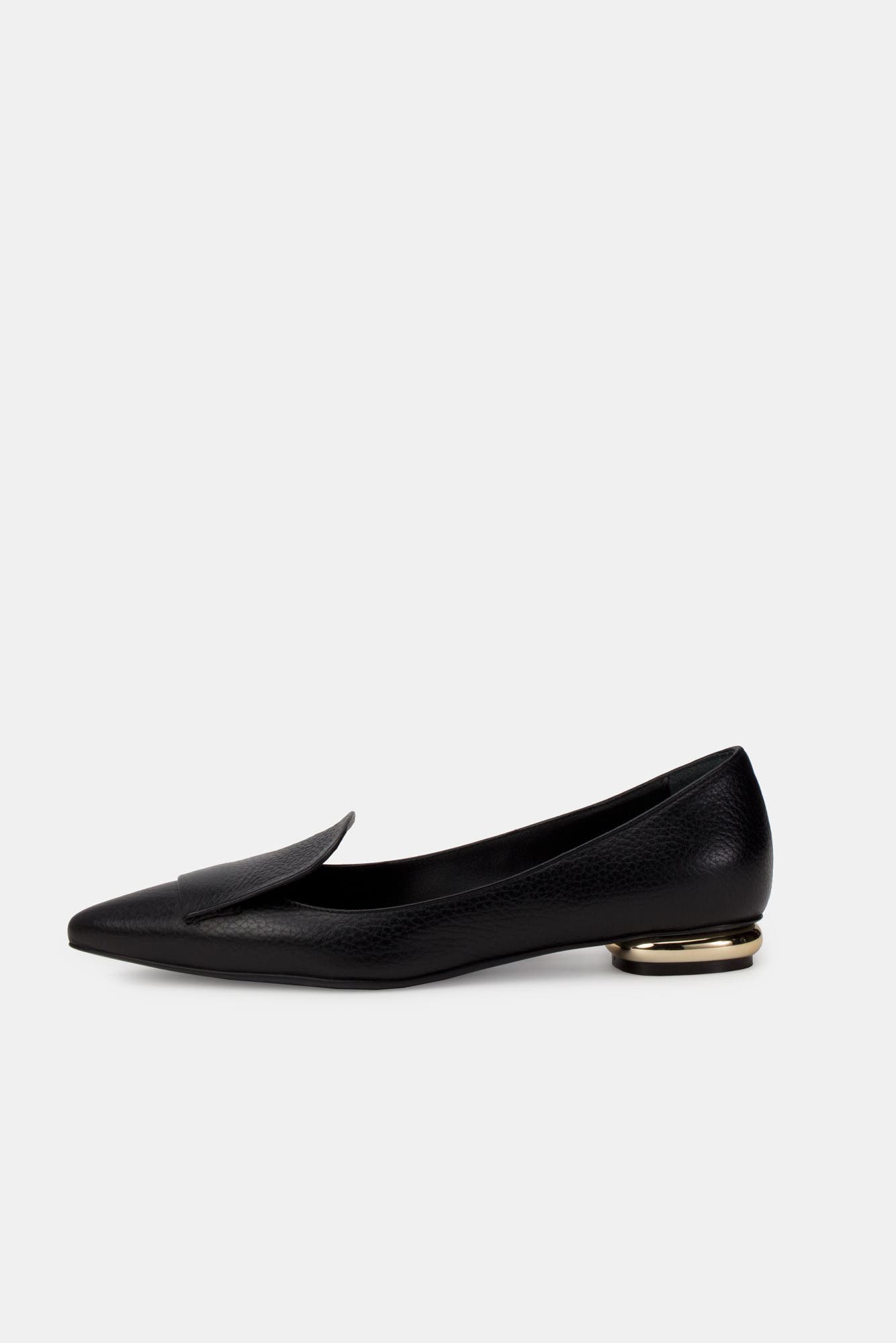 BELLS & BECKS Lia Pointed Toe Loafer, Alternate, color, Black