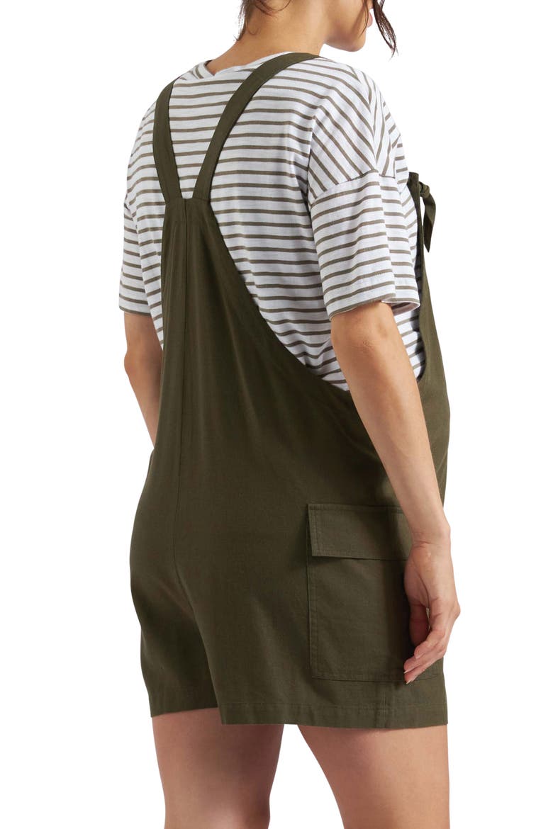 Terry Linen Playsuit, Alternate, color, OLIVE