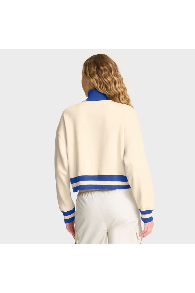 Women's Nike Tan Duke Blue Devils Legacy Half-Zip Sweatshirt, Alternate, color, Cream