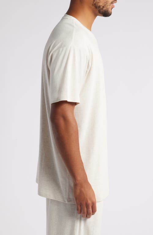 Nordstrom Cotton & Modal Crewneck T-shirt In Beige Oatmeal Light Heather