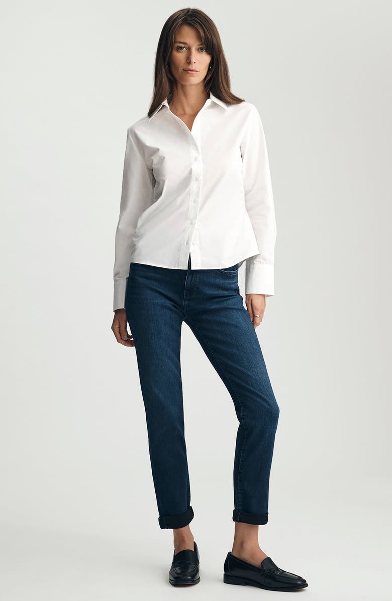 Mavi Jeans Poplin Shirt, Alternate, color, White