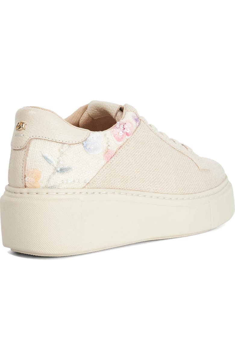 Dune London Evienne Platform Sneaker, Alternate, color, Natural