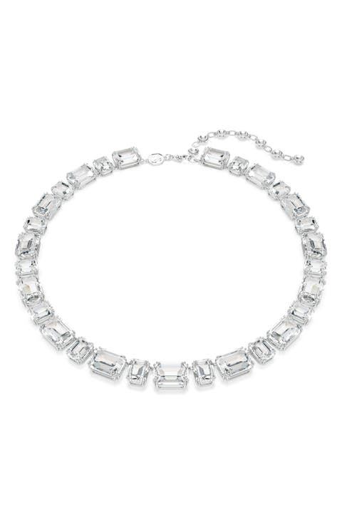 Millennia Octagon Crystal Tennis Necklace