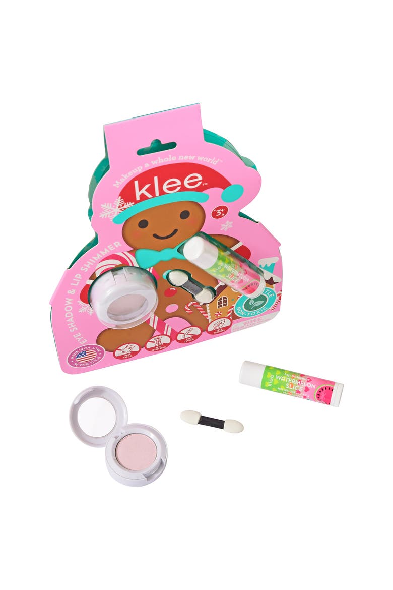 Snowflake Shimmer - Kids' Holiday Eye Shadow and Lip Shimmer Set, Main, color, Multi