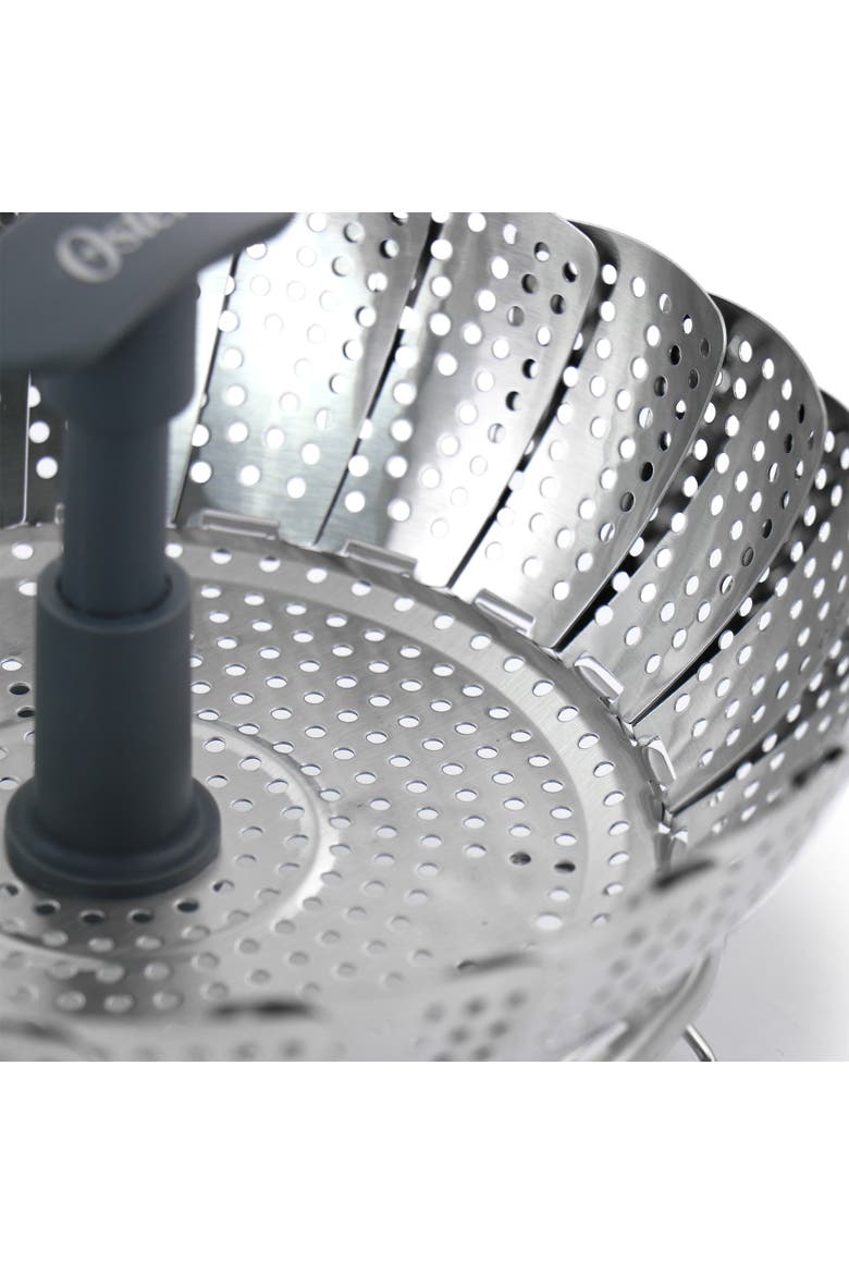 Bluemarine Expandable Stainless Steel Steamer Basket, Alternate, color, Silver