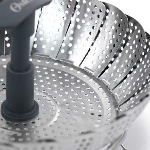Oster Bluemarine Expandable Stainless Steel Steamer Basket In Silver