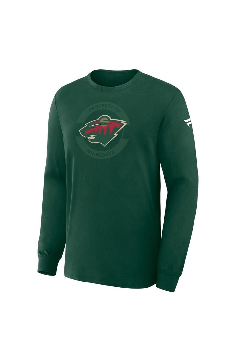 FANATICS Men
s Fanatics Green Minnesota Wild Authentic Pro Property Of Practice Long Sleeve T-Shirt, Alternate, color, Green