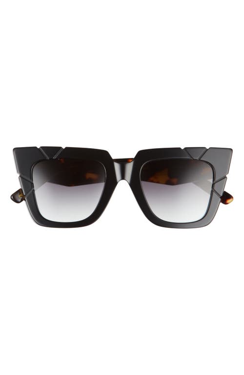 Pared 48mm Gradient Cat Eye Sunglasses In Black