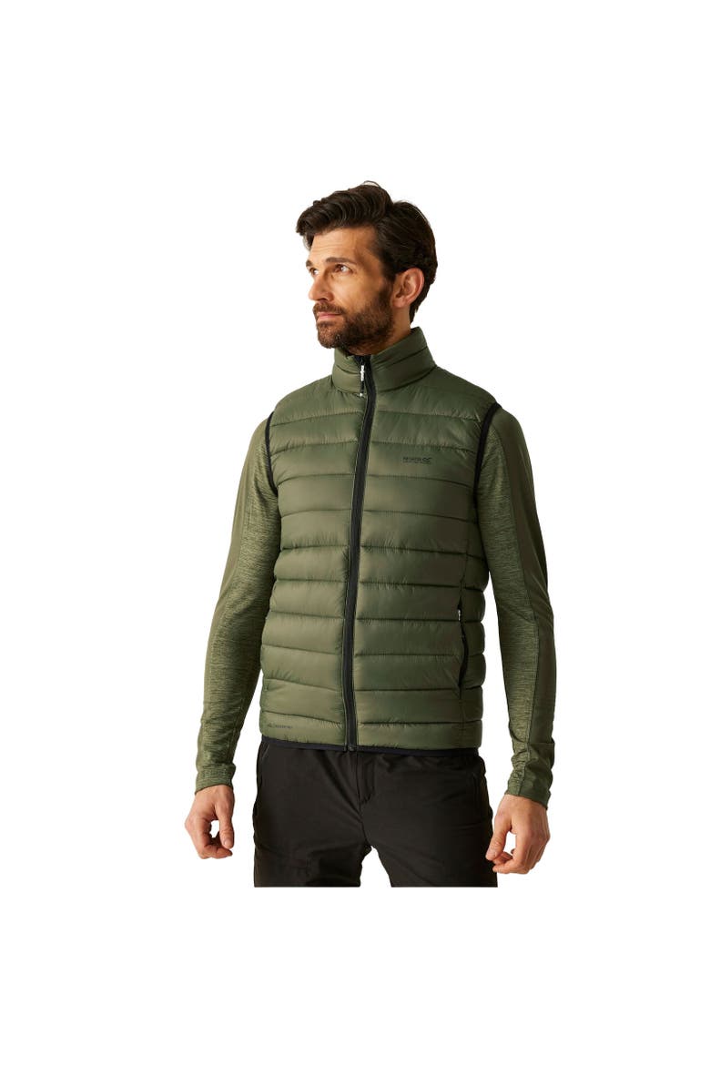 Marizion Quilted Vest, Alternate, color, Olive Night