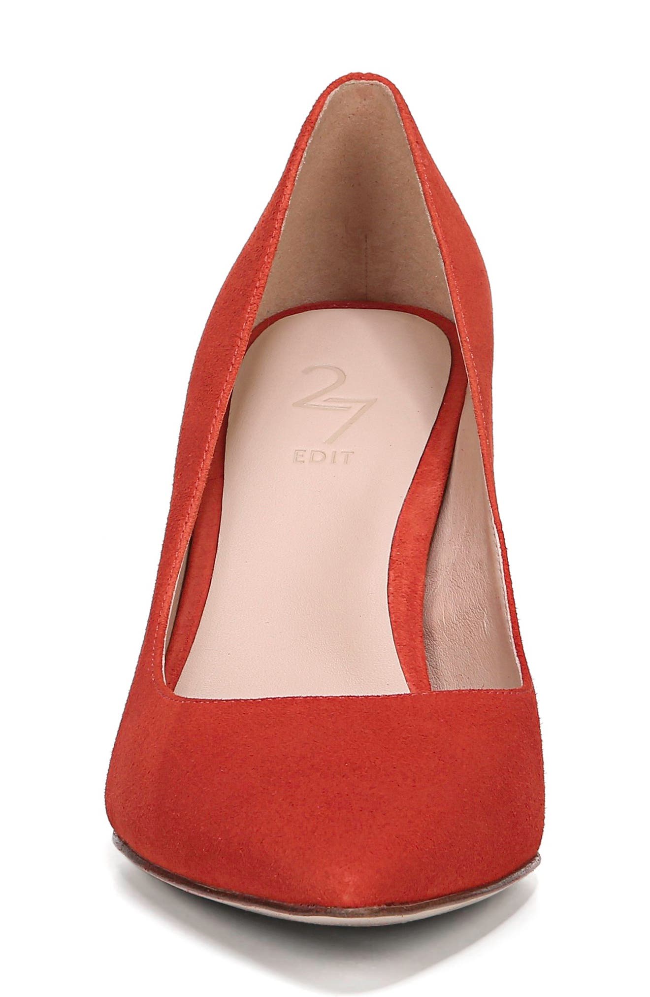 27 EDIT Alanna Pointed Toe Pump, Alternate, color, POPPY SUEDE
