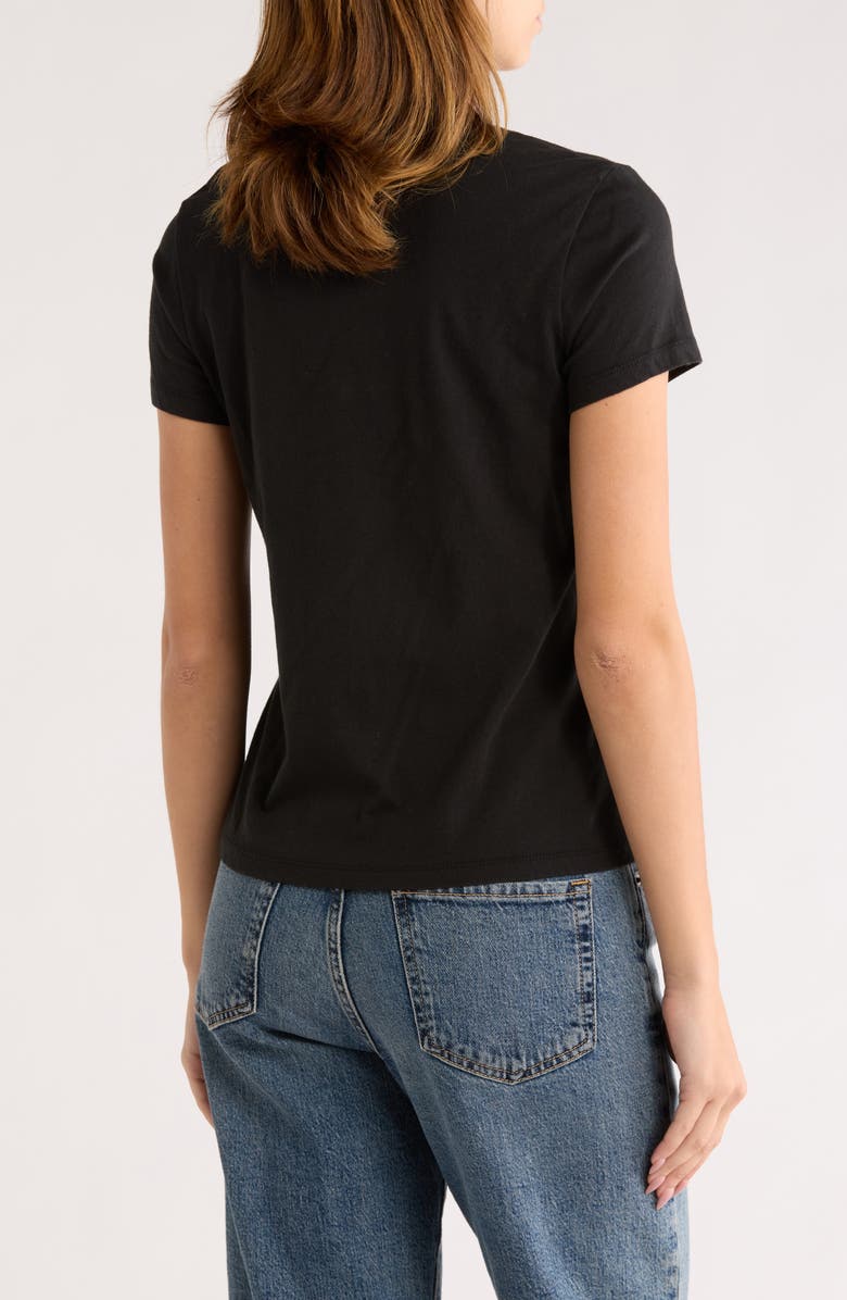 James Perse Cotton T-Shirt, Alternate, color, Black