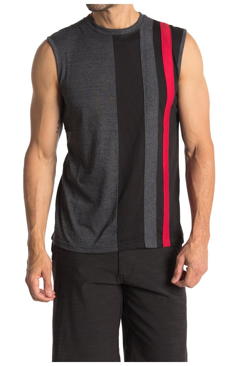 BURNSIDE Vertical Stripe Muscle Tank, Main, color,