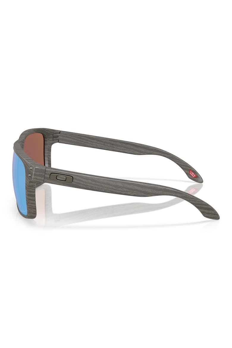Prizm™ Deep H2O 61mm Rectangular Sunglasses, Alternate, color, LIGHT WOOD