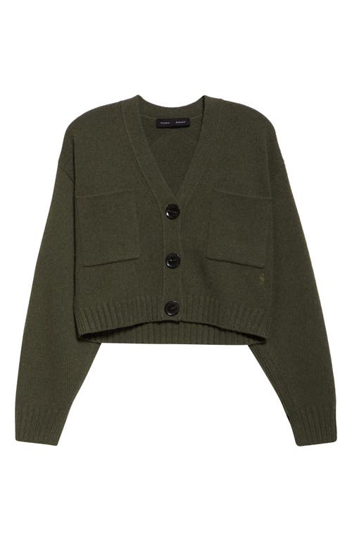 Proenza Schouler Sofia Buttoned Pocket Cardigan In Green