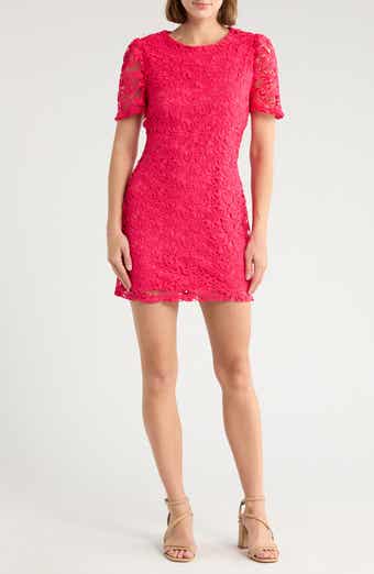 NSR Angelique Puff Sleeve Lace Minidress