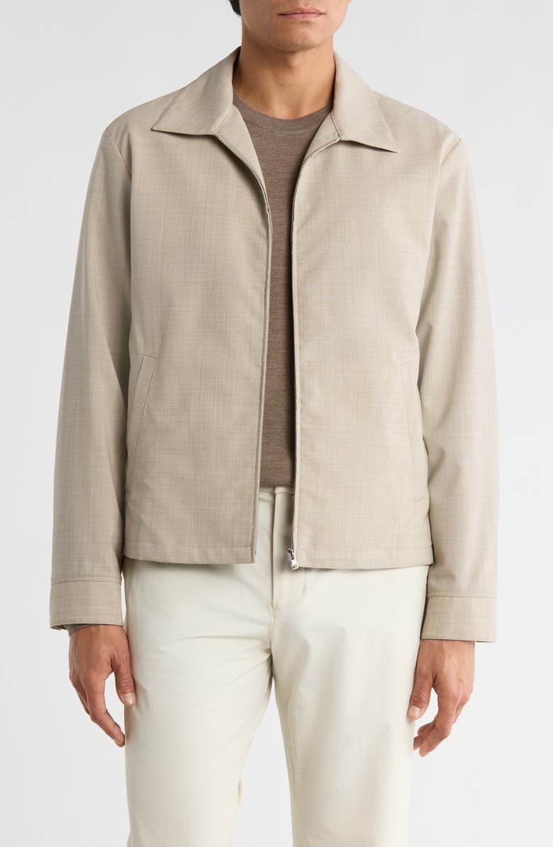 Theory Hazeleton New Tailored Stretch Virgin Wool Jacket, Main, color, Sand Melange