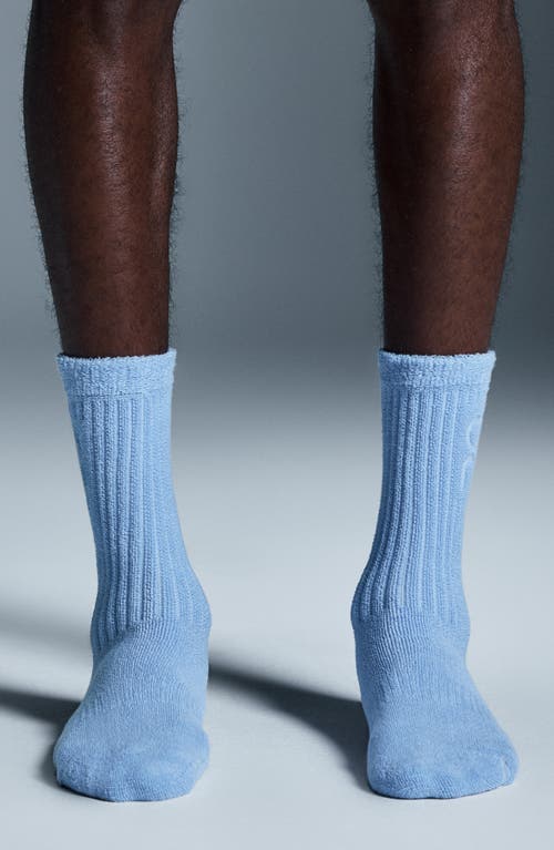 On Cott Terry Crew Socks In Stratosphere