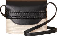 Cesta Collective Suede Flap Crossbody Basket Bag