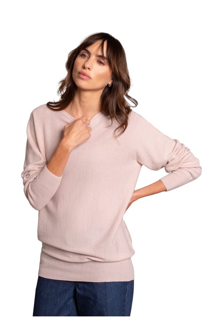 Geelong Slash Neck Sweater, Main, color, PEONY