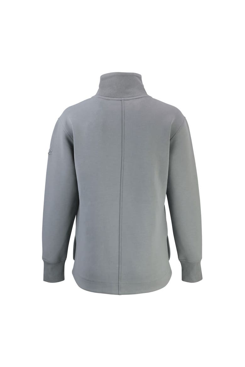 Women's Cutter & Buck  Gray New York Giants Throwback Logo Roam Eco Recycled Full-Zip Jacket, Alternate, color, Gray