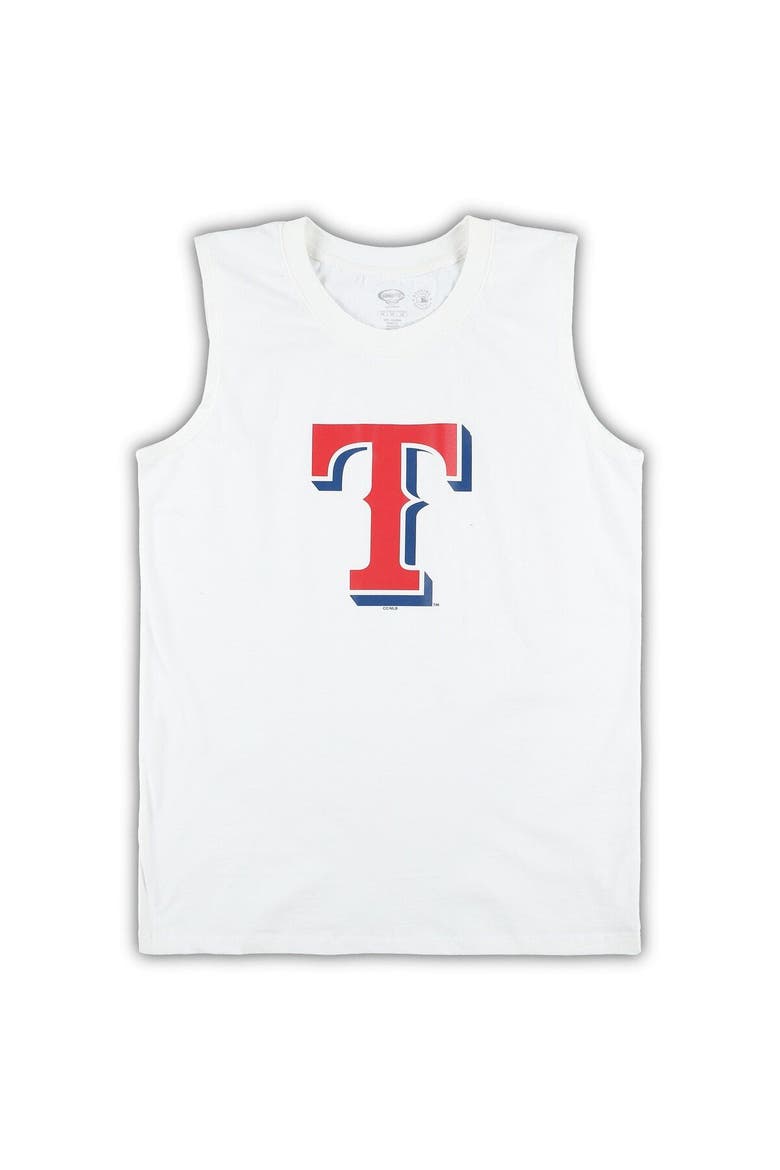 Women's Concepts Sport White/Royal Texas Rangers Plus Size Tank Top & Shorts Sleep Set, Alternate, color, White