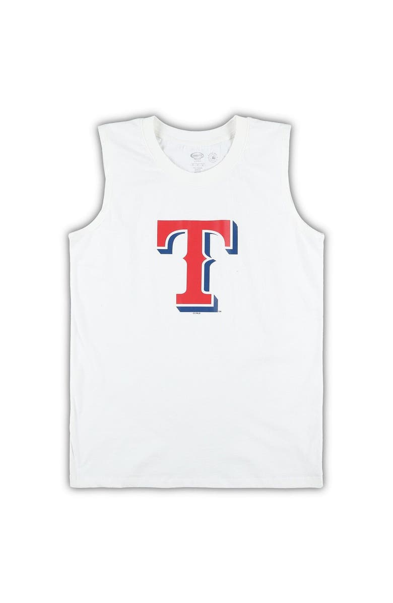 CONCEPTS SPORT Women's Concepts Sport White/Royal Texas Rangers Plus Size Tank Top & Shorts Sleep Set, Alternate, color, White