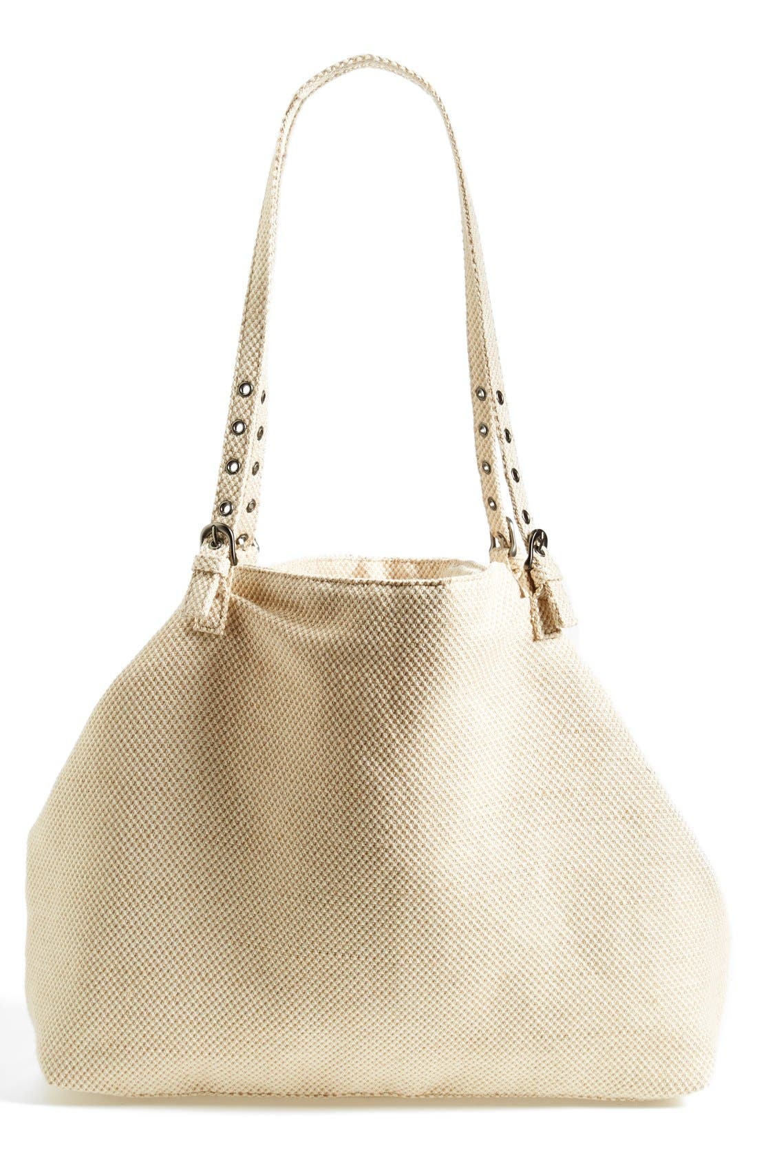 'Aruba' Metallic Beach Tote, Alternate, color, GOLD