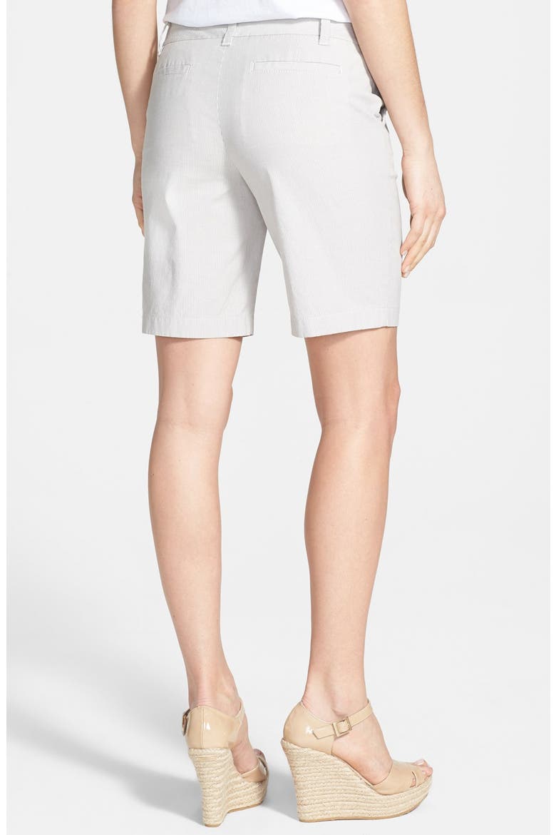 Clean Front Nine-Inch Shorts, Alternate, color, CREAM/ GREY CLOUDBURST STRIPE