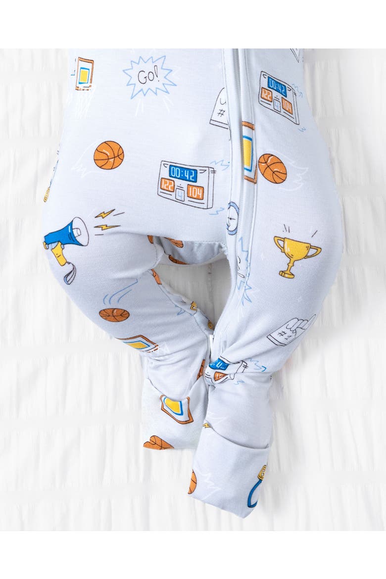 Baby All Star Basketball Convertible Footie, Alternate, color, All Star Basketball
