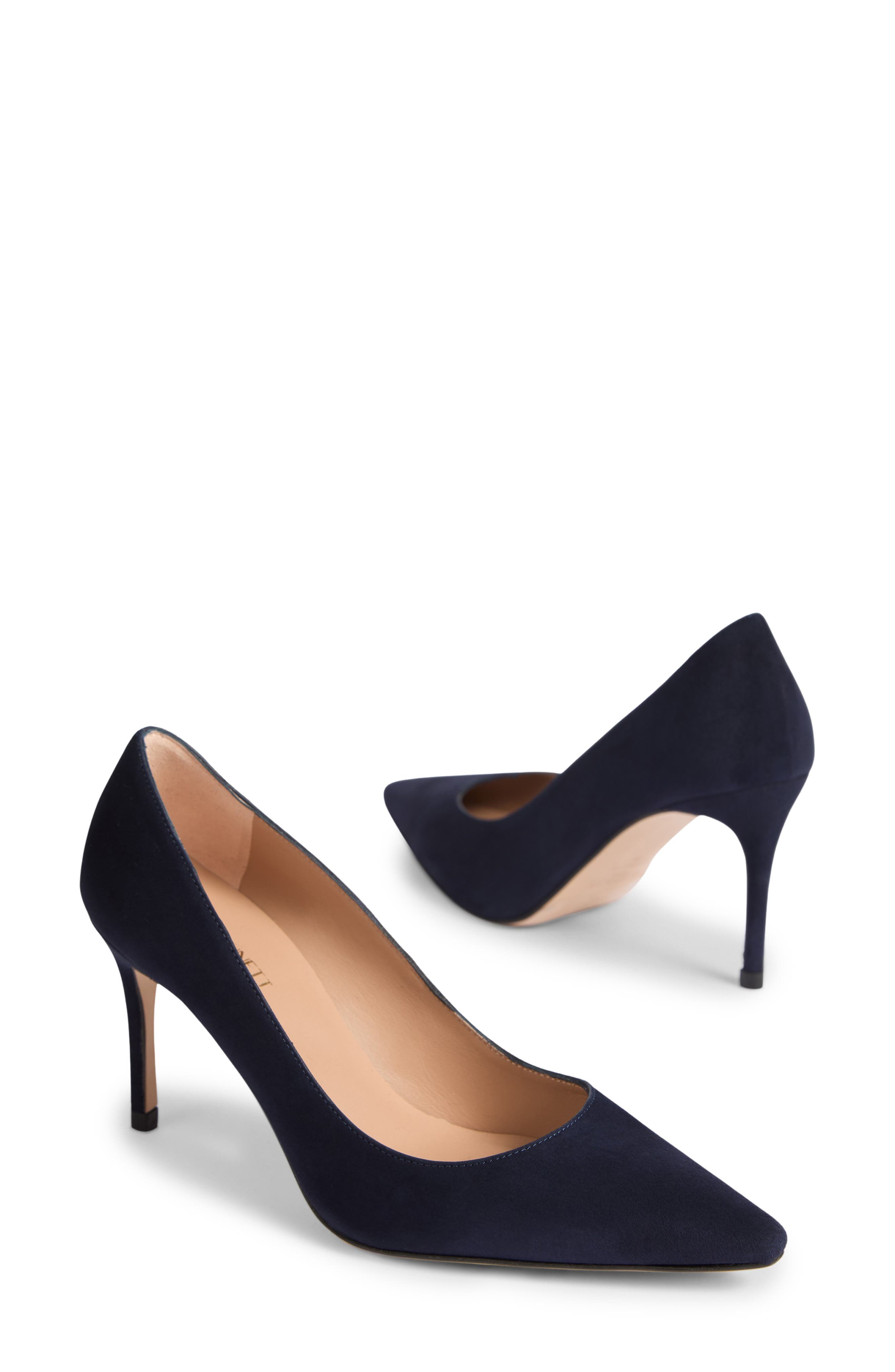 LK Bennett Floret New Signature Court Pump, Alternate, color, Navy